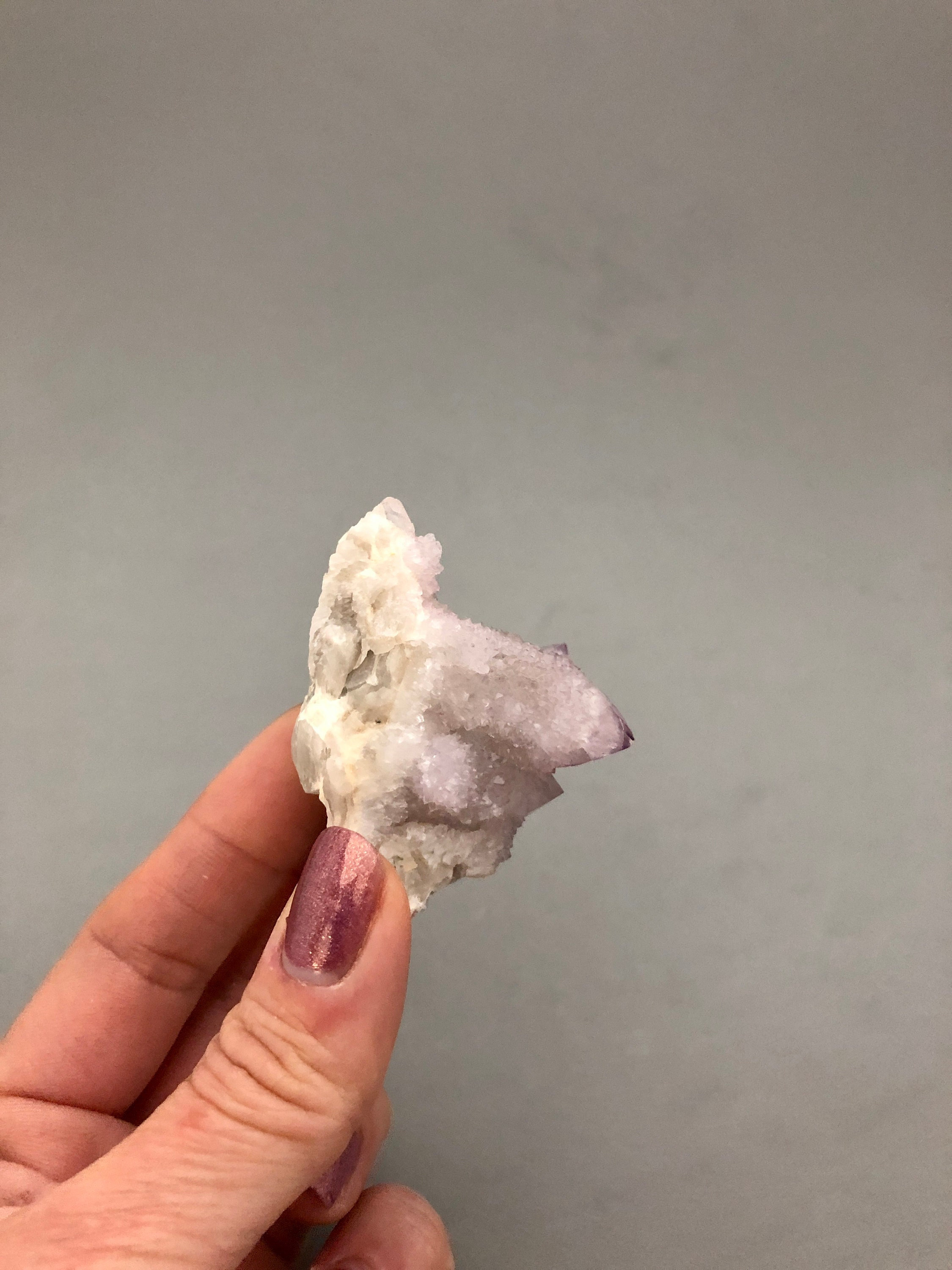 Purple Spirit Quartz Small Cluster (2 3/16") Spirt Quartz Specimen Cluster Crystal Metaphysical Stone Crown Chakra Spirit Quartz Specimen