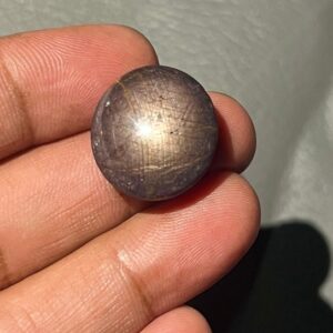Natural Star Sapphire Cabochon: 32 Carat Loose Gemstone (19 MM)