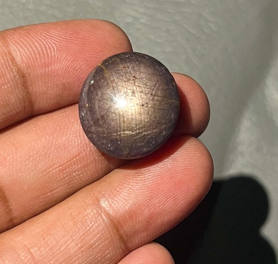 Natural Star Sapphire Cabochon: 32 Carat Loose Gemstone (19 Mm)