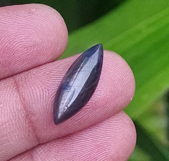Natural Blue Star Sapphire Cabochon | Marquise Cut, 6 Carat (20x7 Mm)