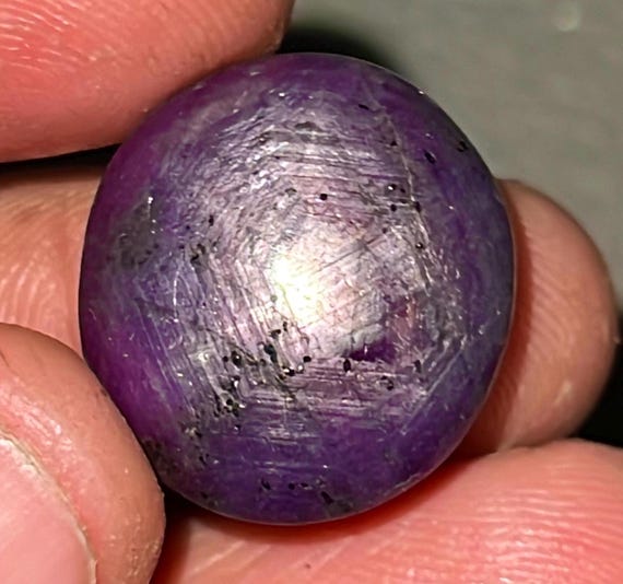 Natural Purple Star Sapphire Cabochon: September Birthstone, 39.40 Carats Natural Purple Star Sapphire Cabochon: September Birthstone, 39.40 Carats
