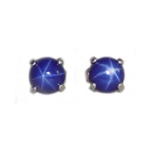 Star Sapphire Earrings, Classical Timeless Jewelry, Black Magic Amulet, Rare Star Sapphire, Evil Spirit Talisman, Antique Gemstones 66337