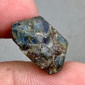Raw Blue Star Sapphire: 14 Carat Untreated September Birthstone Raw Blue Star Sapphire: 14 Carat Untreated September Birthstone