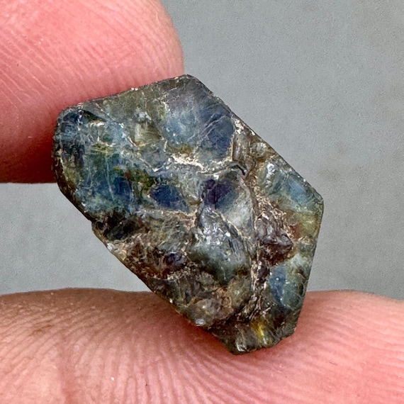 Raw Blue Star Sapphire: 14 Carat Untreated September Birthstone