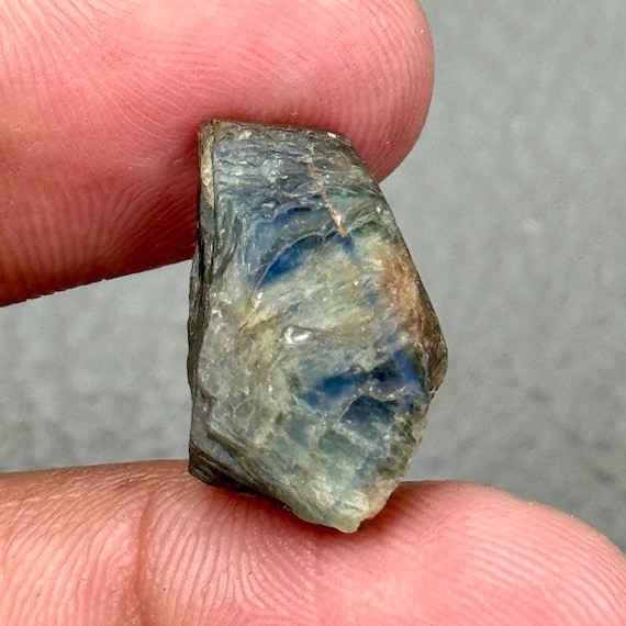 Raw Blue Star Sapphire: 17.70 Carat Untreated September Birthstone
