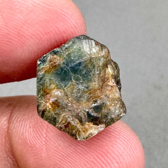 Raw Blue Star Sapphire: 9.95 Carat Untreated September Birthstone