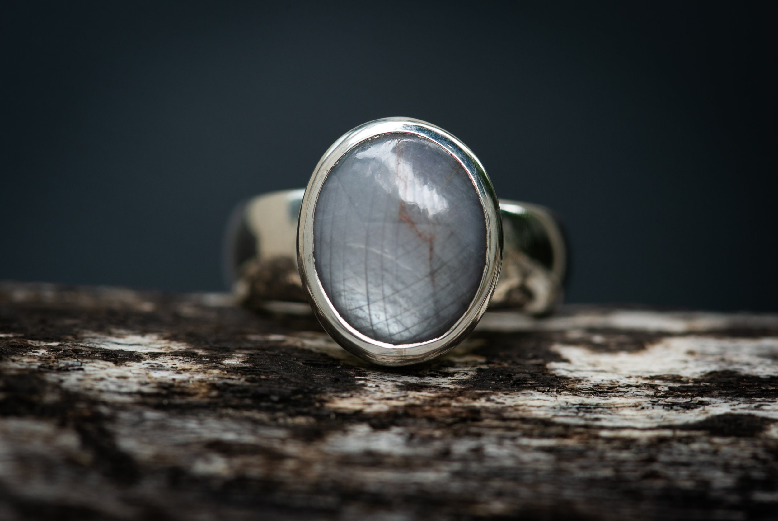 Star Sapphire Ring – Sterling Silver, September Birthstone, Size 5.75