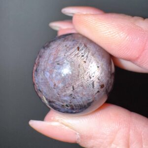 Star Sapphire Sphere | 31mm | - #5 (polished Blue Crystal Ball, Throat Chakra, Healing Stone, Focus)