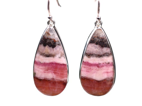 Sterling Silver Pink Pink Cobalto Calcite Earrings - One Of A Kind Jewelry - Gemstone Gift For Her