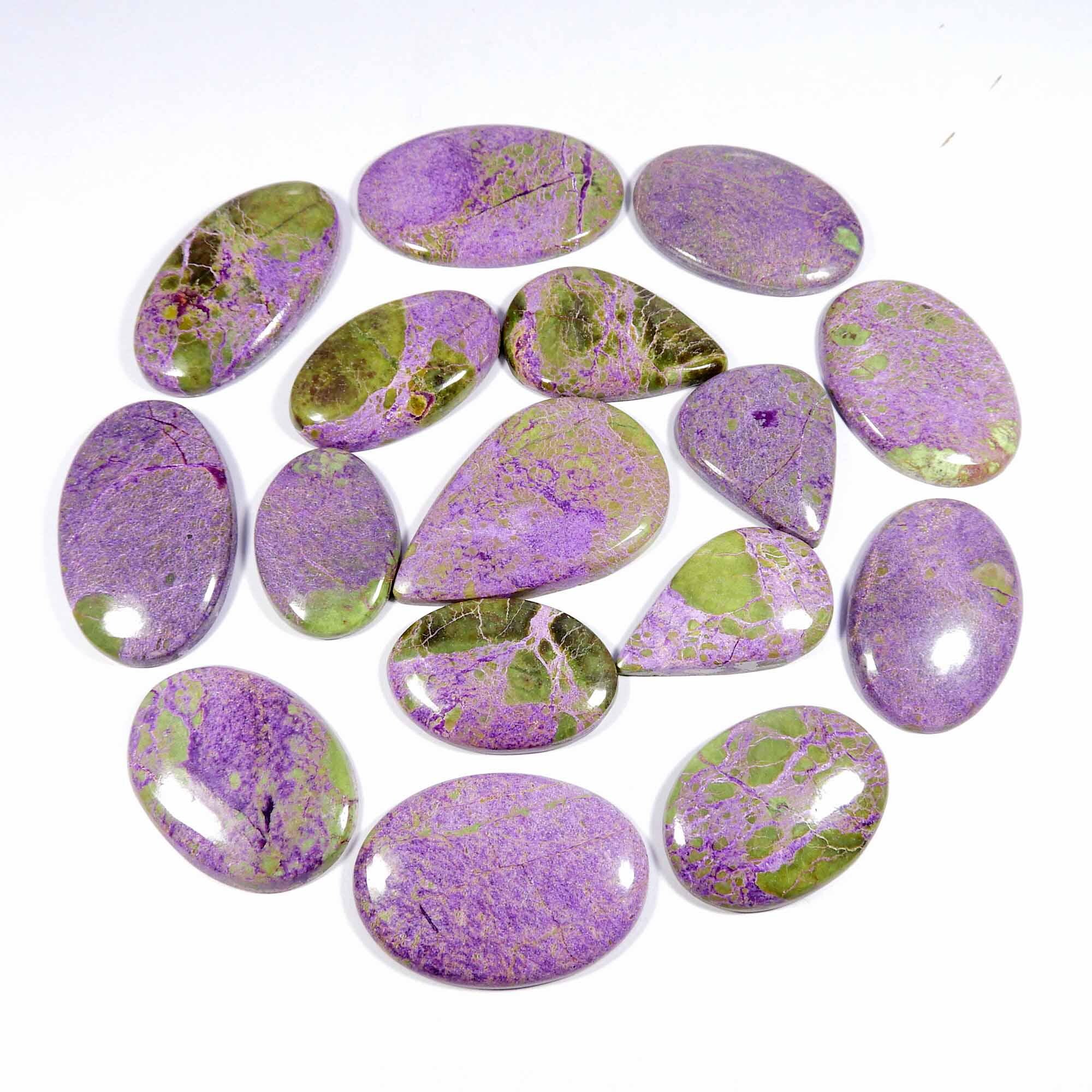 Australian Stichtite Gemstone. Unique~ Purple Stichtite. Natural Stichtite Cabochon. Mix Shape Wholesale Stichtite Jewelry Loose. Variation