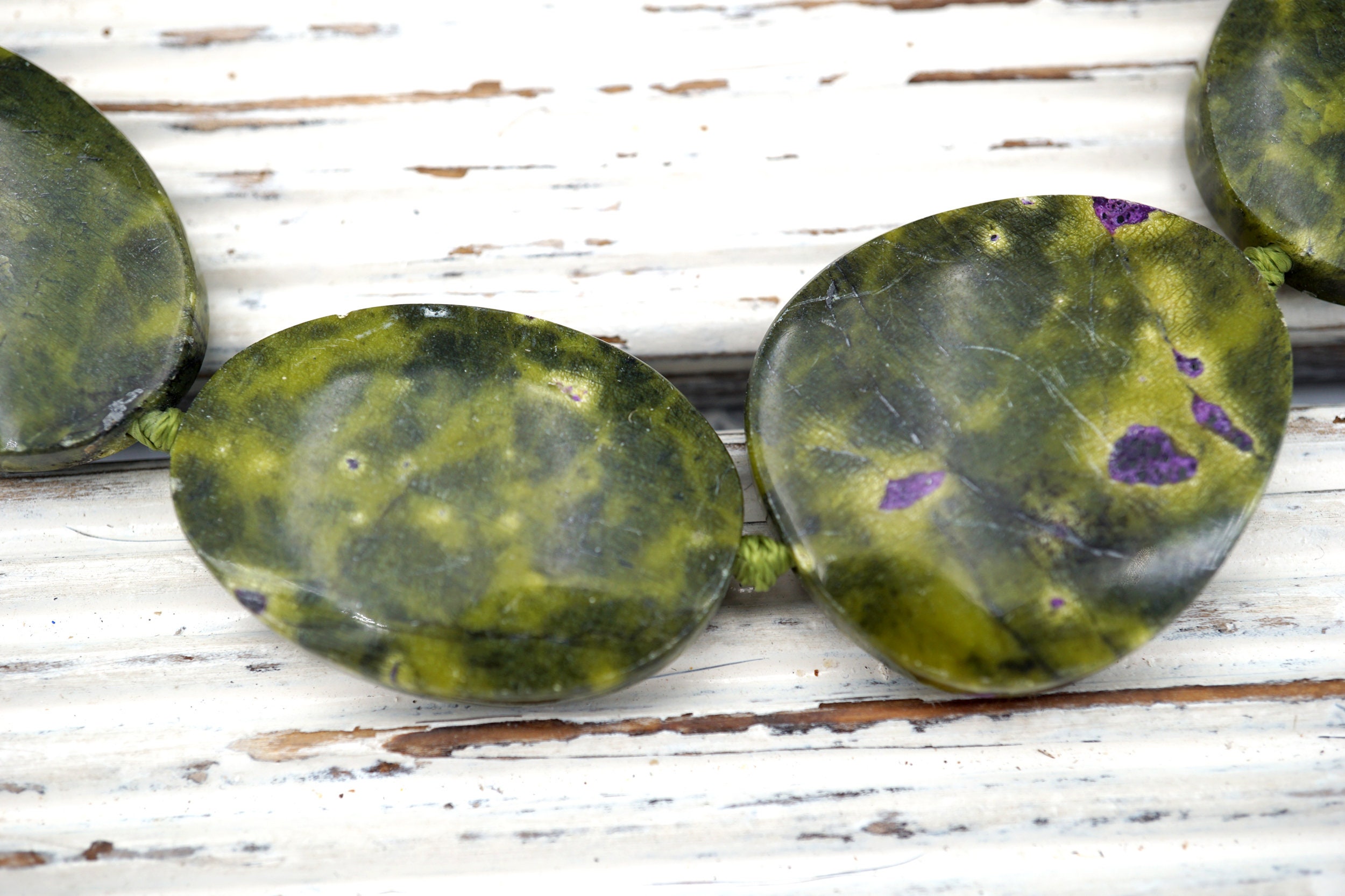 Stichtite/ Atlantisite Freeform Beads 22-32mm (etb01592) Handmade Jewelry/vintage Jewelry/gemstone Necklace