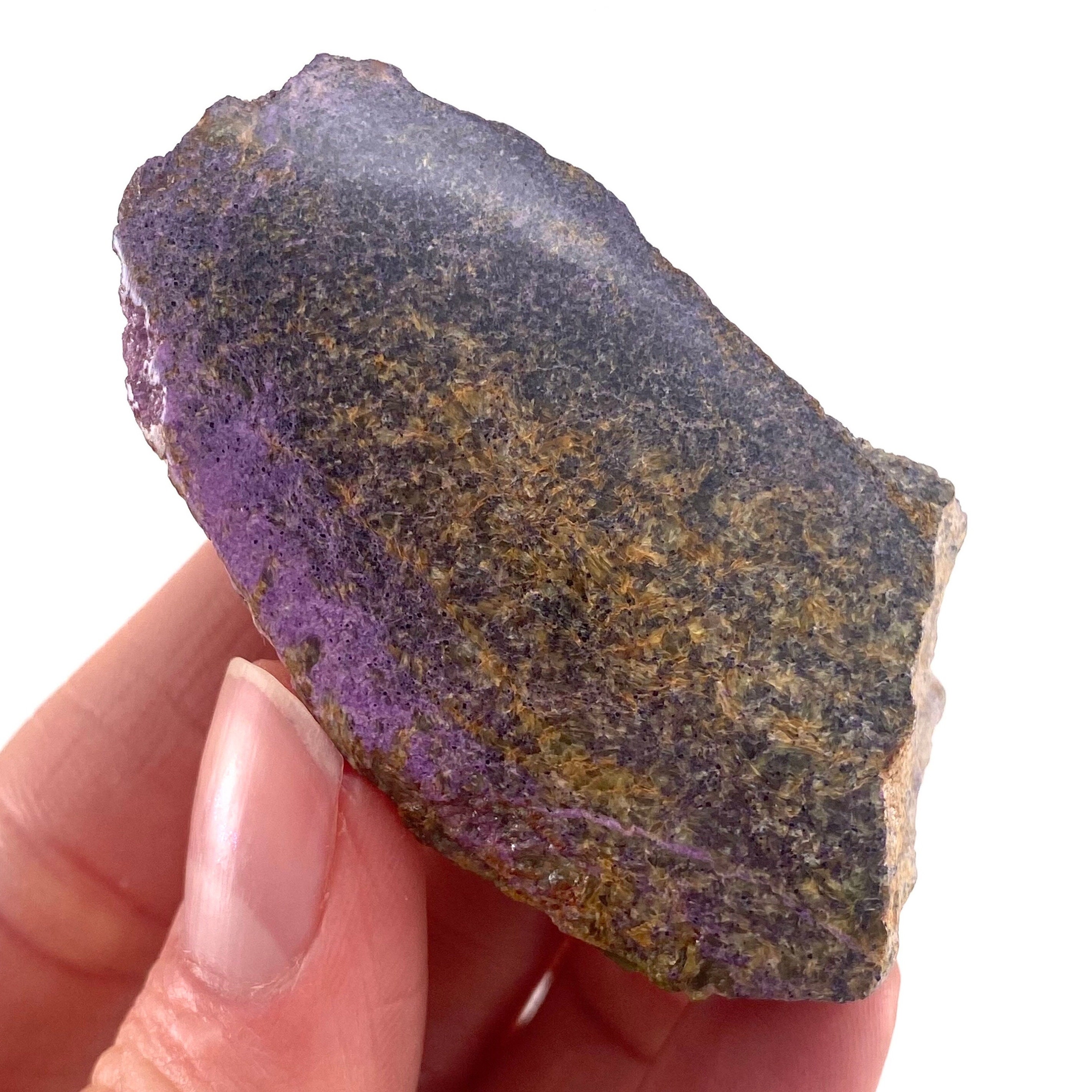 Polished Purple Stichtite Specimen, South African Mineral
