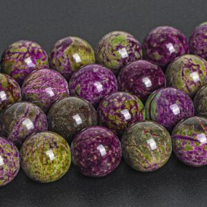 Purple Atlantisite Stichtite Beads Genuine Natural Grade Aa Gemstone Round Loose Beads 4mm 6mm 8mm 10mm Bulk Lot Options
