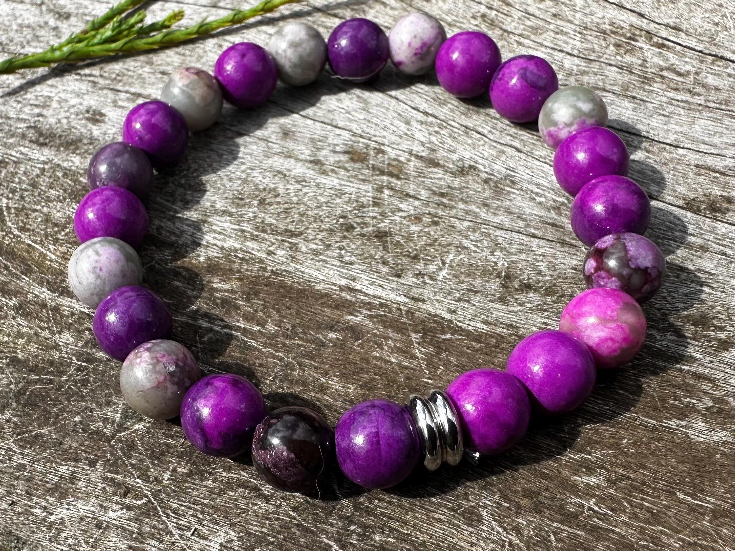 Sugilite A Love Stone, 8mm, Healing Stone Bracelet Or Anklet!