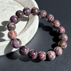 Sold 11mm, Natural Sugilite Bracelet, Earthy Mauve Purple Tones, 天然舒俱来手串