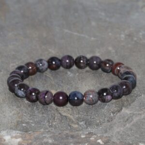 Sugilite Bracelet Stacking Grade Aa 7.5-8mm Natural South Africa Sugilite Bracelet Exquisite Purple Sugilite Gift Bracelet Unisex Bracelet