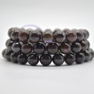 Sugilite, Very Rare, Round Beads Sample Strand / Bracelet - 9mm - 10mm - 7 - 7.5 Inch Length - Natural Semi-precious Gemstone