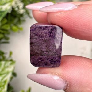 Sugilite Cabochon | 2g | - #13 (polished Purple Crystal Jewelry, Healing Stone, Third-eye Chakra, Intuition) Sugilite Cabochon | 2g | - #13 (polished Purple Crystal Jewelry, Healing Stone, Third-eye Chakra, Intuition)