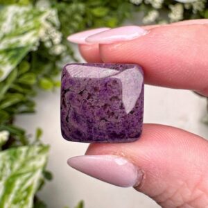 Sugilite Cabochon | 3g | - #5 (polished Purple Crystal Jewelry, Healing Stone, Third-eye Chakra, Intuition) Sugilite Cabochon | 3g | - #5 (polished Purple Crystal Jewelry, Healing Stone, Third-eye Chakra, Intuition)