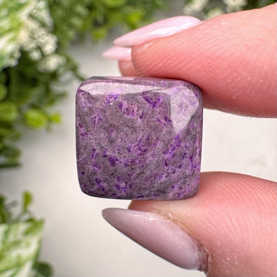 Sugilite Cabochon | 3g | - #9 (polished Purple Crystal Jewelry, Healing Stone, Third-eye Chakra, Intuition)