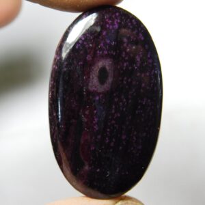 Sugilite Gemstone Cabochon: Hand Polished Loose Stone 61cts (38 X 22 Mm) Sugilite Gemstone Cabochon: Hand Polished Loose Stone 61cts (38 X 22 Mm)