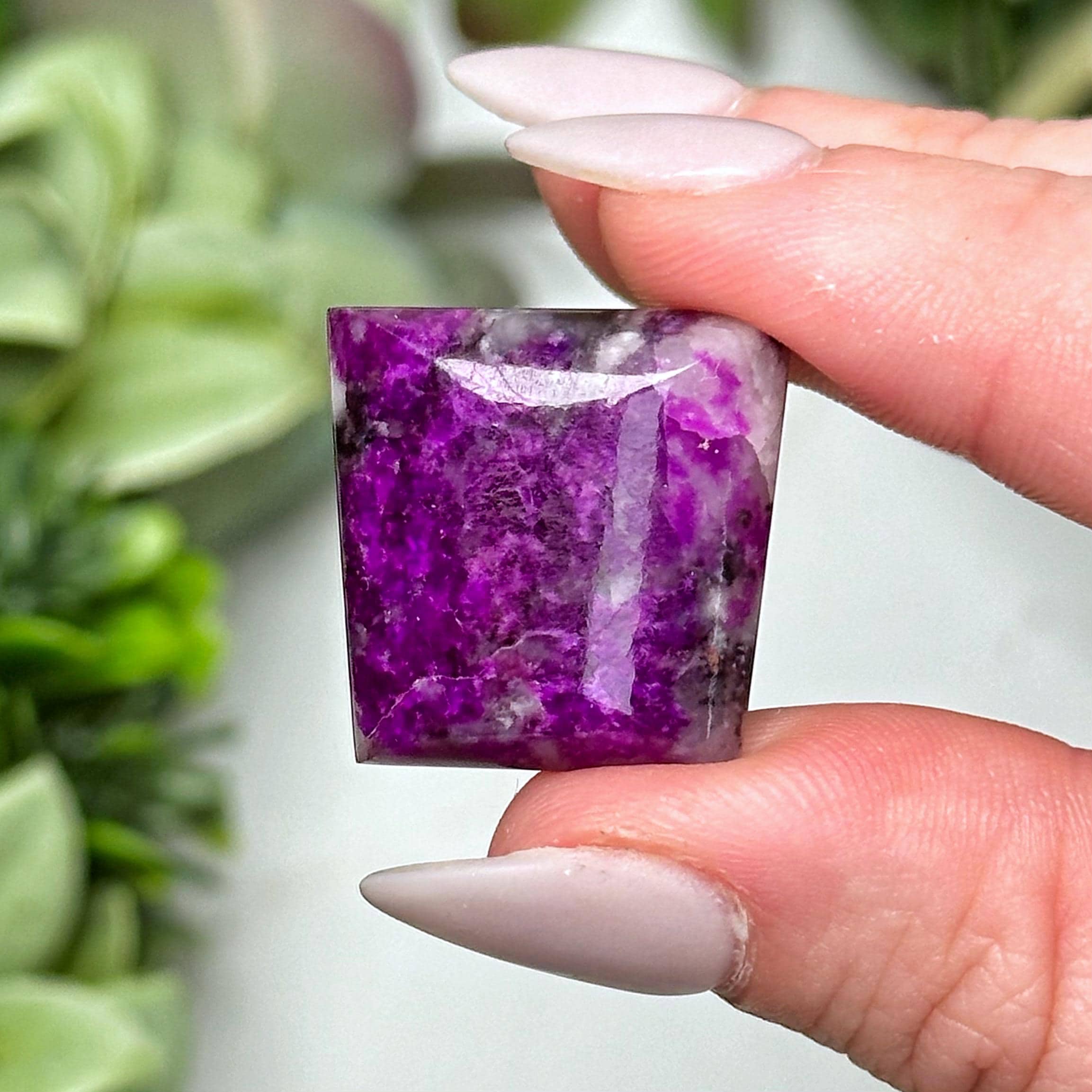 Sugilite Cabochon | 4g | - #1 (polished Purple Crystal Jewelry, Healing Stone, Crown Chakra, Balance)