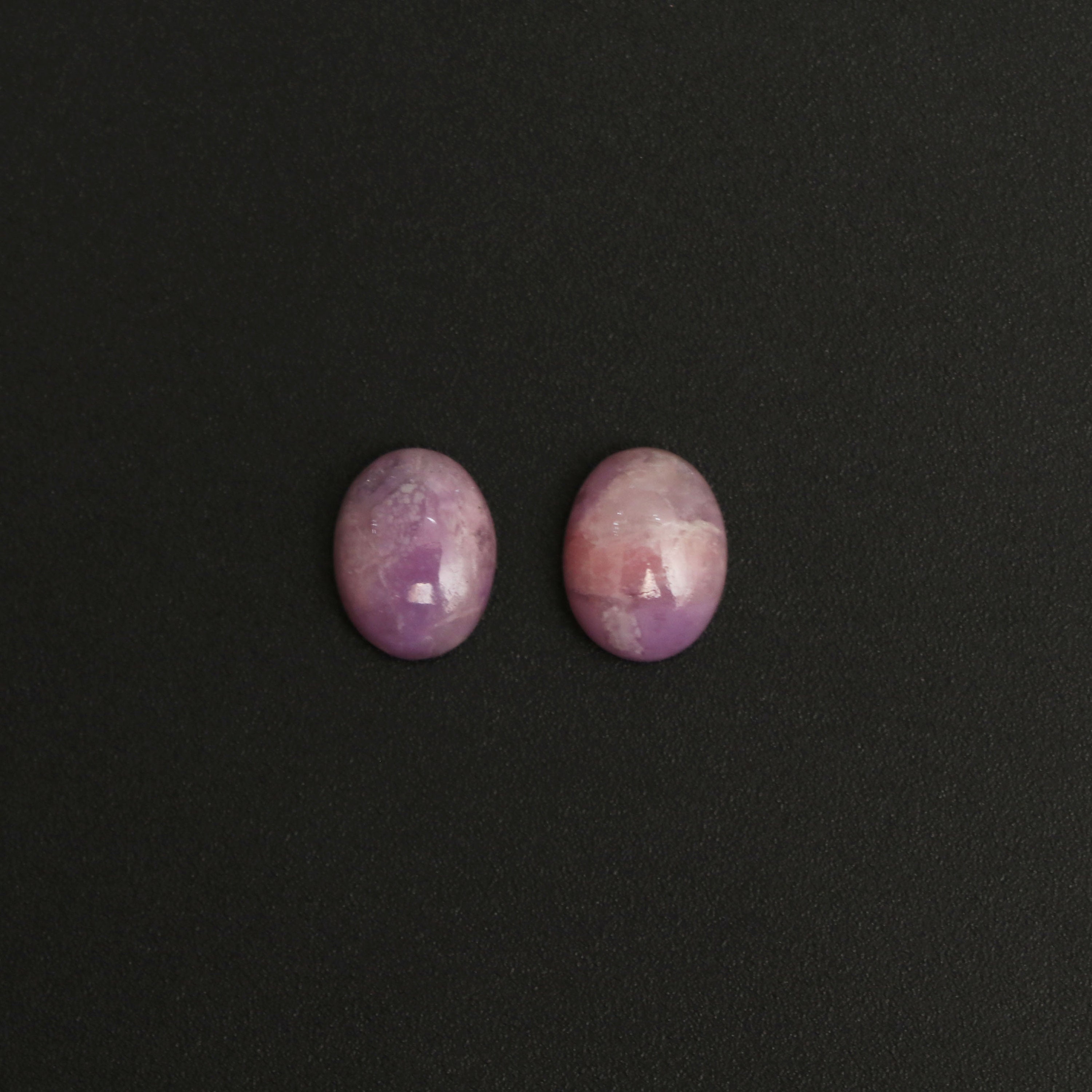 Natural Sugilite Smooth Oval Cabochon Gemstone , 7x9mm , Gemstone Cabochon , Pair ( 2 Pieces )