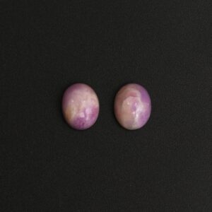 Natural Sugilite Smooth Oval Cabochon Gemstone | 8x10mm | Gemstone Cabochon | Pair ( 2 Pieces ) Natural Sugilite Smooth Oval Cabochon Gemstone | 8x10mm | Gemstone Cabochon | Pair ( 2 Pieces )