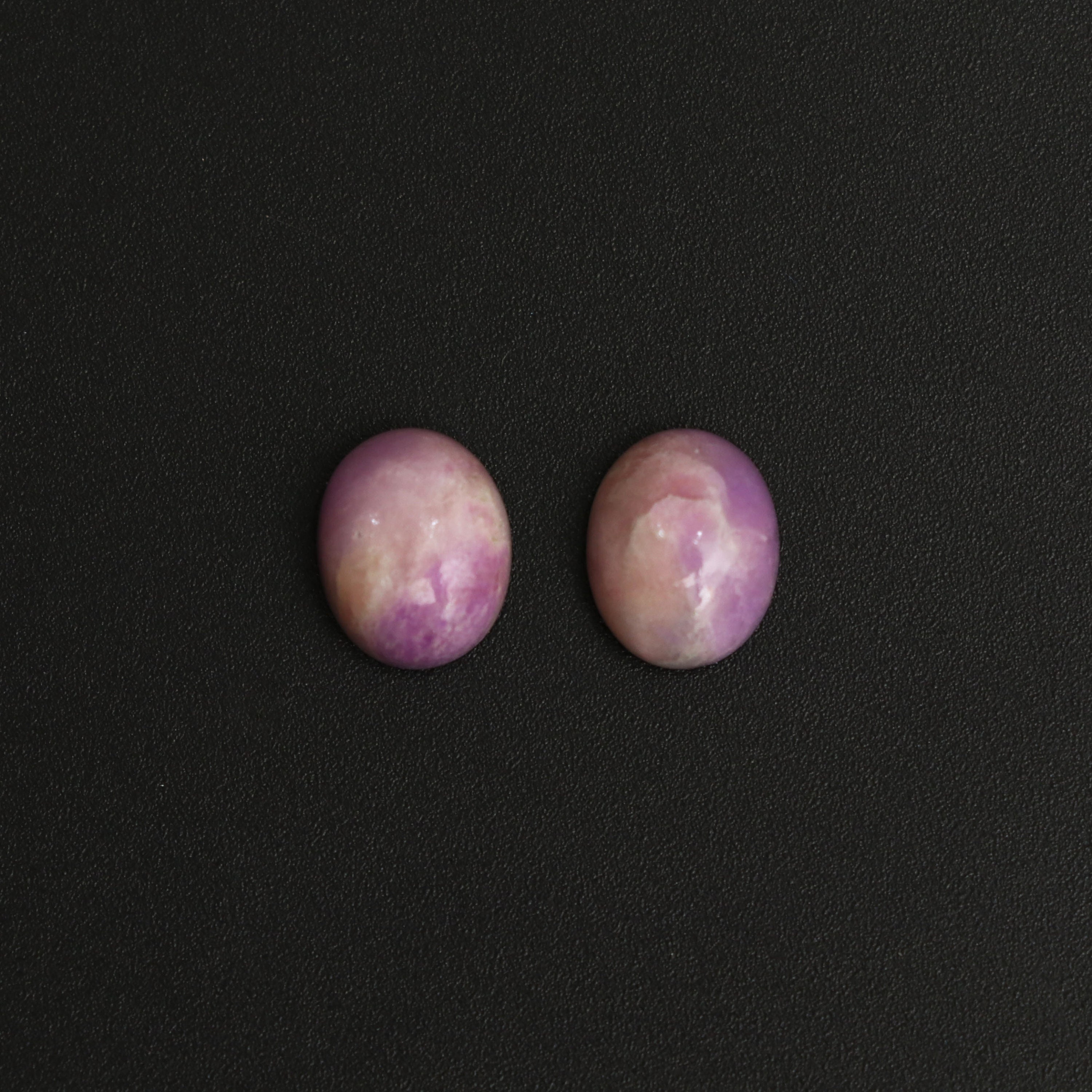 Natural Sugilite Smooth Oval Cabochon Gemstone | 8x10mm | Gemstone Cabochon | Pair ( 2 Pieces ) Natural Sugilite Smooth Oval Cabochon Gemstone | 8x10mm | Gemstone Cabochon | Pair ( 2 Pieces )