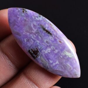 21 Cts. South African Natural Sugilite Marquise Shape Cabochon Gemstone For Jewelry Making, Flat Back Polished Gemstone For Ring, Pendant 21 Cts. South African Natural Sugilite Marquise Shape Cabochon Gemstone For Jewelry Making, Flat Back Polished Gemstone For Ring, Pendant