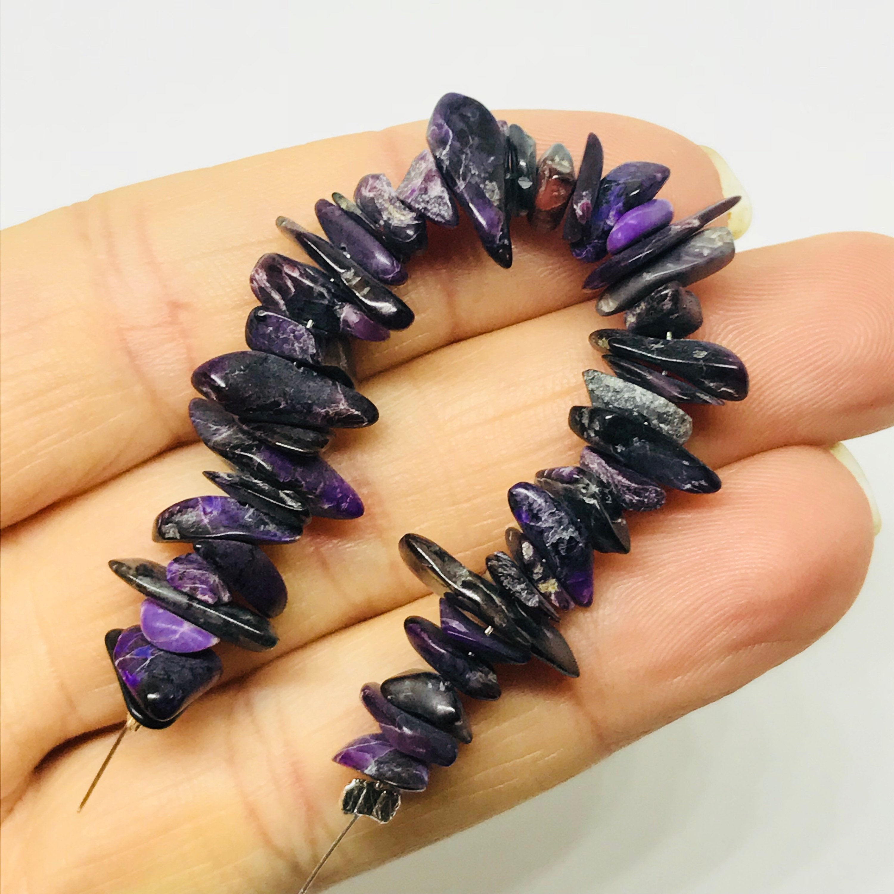 Deep Purple Sugilite Chip Ceads - Genuine South Africa Sugilite - Jewelry Making - Rare Gemstone - Healing Gemstone - Natural Beads