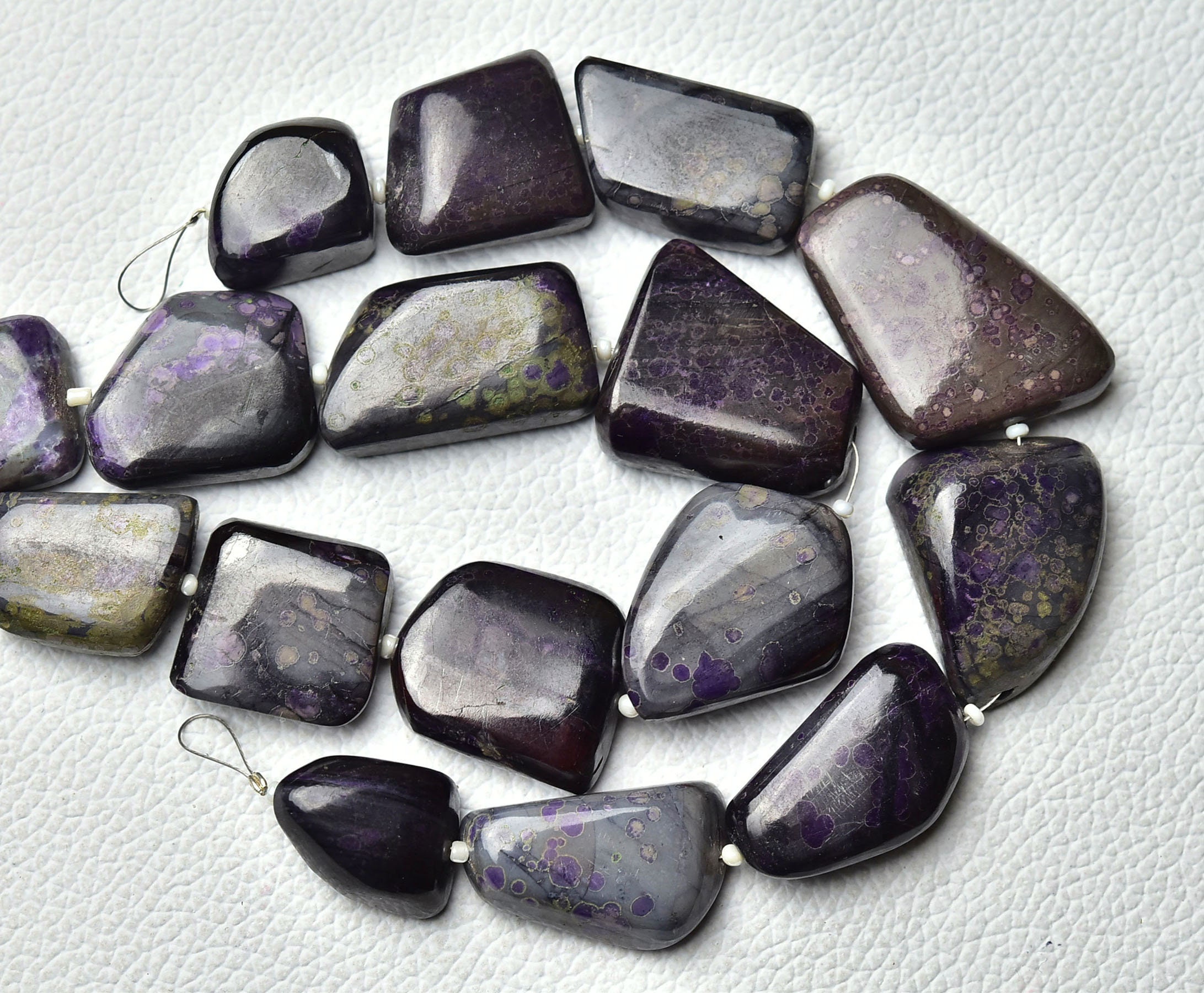 Natural Sugilite Plain Nugget Beads 12mm To 29mm Smooth Big Nuggets Gemstone Beads Jewelry Sugilite Beads Jewelry 8 Inches Strand No6292