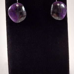 Sugilite and Sterling Silver Earrings Handmade by Chris Hay
