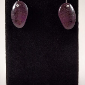 Sugilite and Sterling Silver Earrings Handmade by Chris Hay