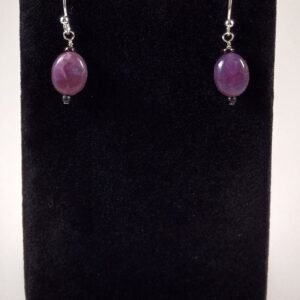Sugilite and Sterling Silver Earrings Handmade by Chris Hay