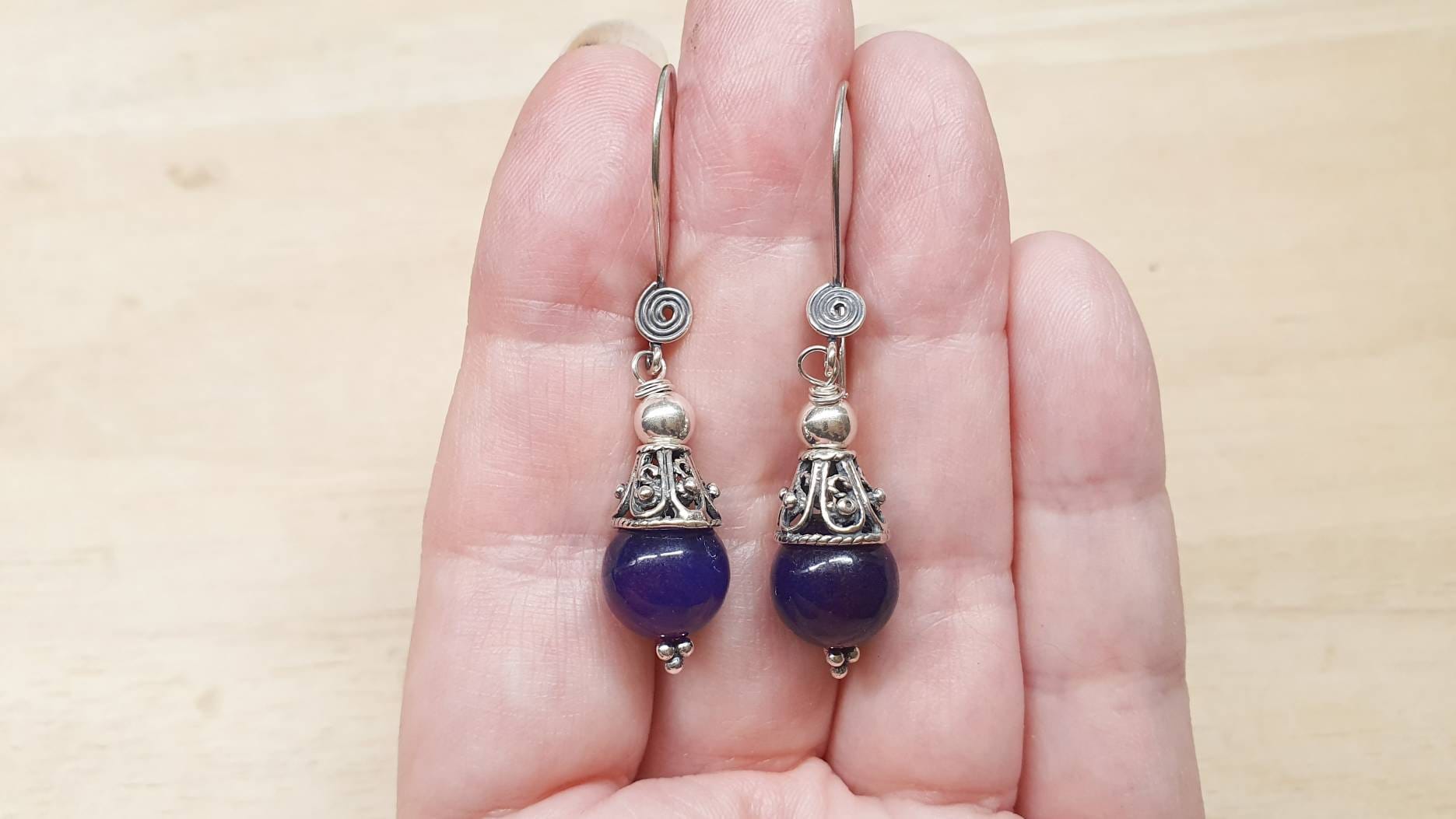 Rare Sugilite Cone Earrings. Crystal Reiki Jewelry Uk. Wire Wrap Earrings. Bali Silver Dangle Drop Earrings. 10mm Stones