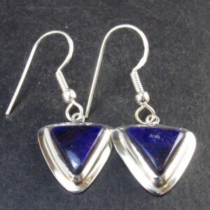Sugilite Silver Earrings From South Africa - 1.3" - 4.2 Grams