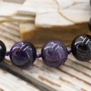 Sugilite 14-16mm round beads (ETB01818) Healing crystals/Spiritual jewelry/Yoga necklace