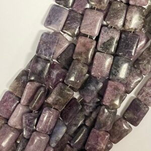 Sugilite 20x15x6mm Rectangle Gemstone Beads-- 15.5 inch strand