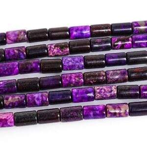 Purple Black Sugilite Tube Beads 10X6MM Grade AAA Smooth Loose Spacer Beads for DIY Earrings Bracelet Necklace Jewelry Making