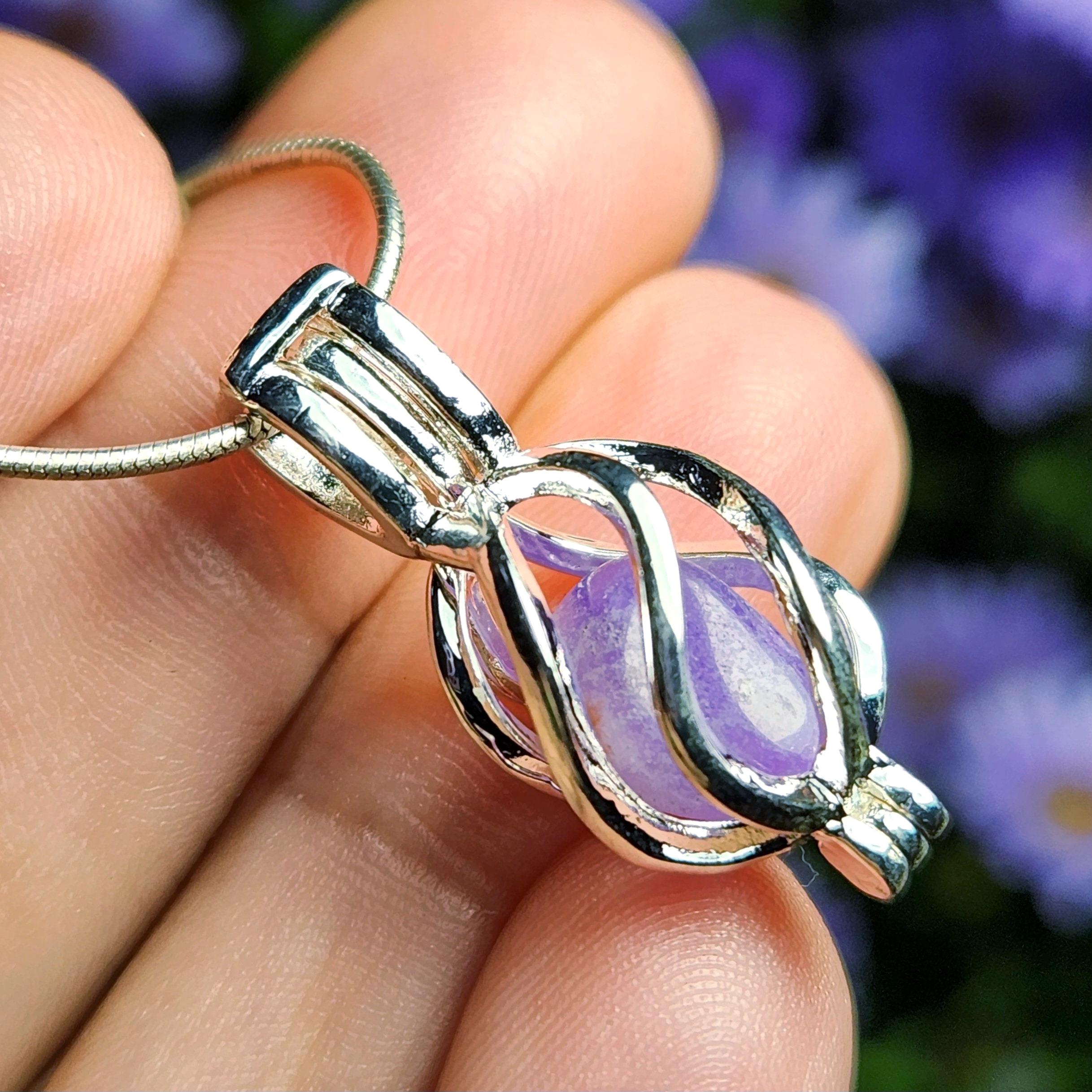 Sugilite Crystal Pendant: Polished Sugilite Jewelry