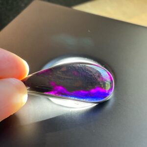Hidden Magic! Sugilite Pendant - Rare Translucent Gel Glows From Within - Genuine Sugilite With Solid Sterling Silver - Spiritual Love Stone