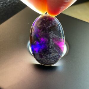 Magic Glow Sugilite Richterite Pendant - Rare Translucent Gel! - Solid Sterling Silver - Healing Love Crystal Necklace - Genuine Sugilite