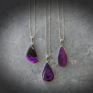 Sugilite Necklace • Purple Gemstone Pendant • Healing Crystal Jewelry • Pink Purple Sugilite • Sterling Gemstone • Gemstone Appeal • GSA