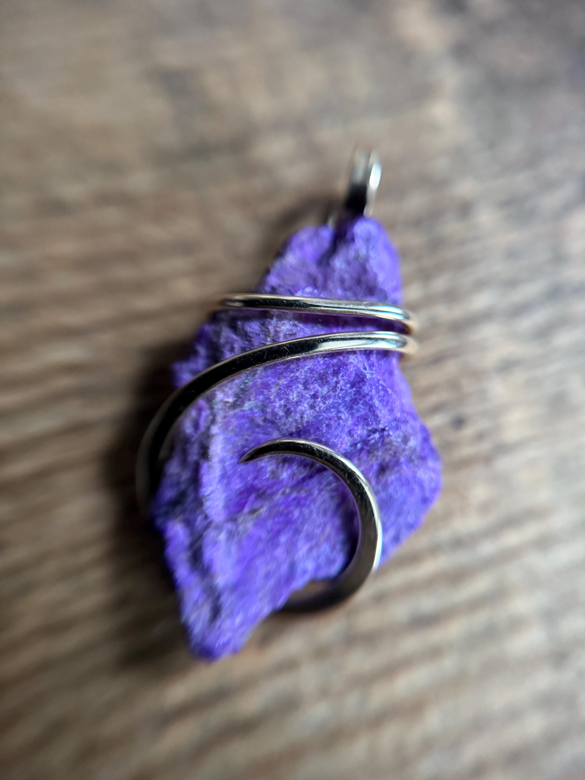 Sugilite Set In 14kt Gold Pendant Sugilite Set In 14kt Gold Pendant