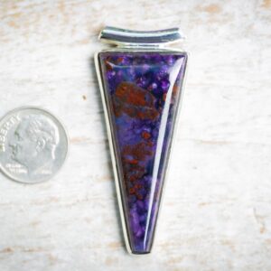 Sugilite Sterling Silver Pendant – Purple Gemstone Jewelry