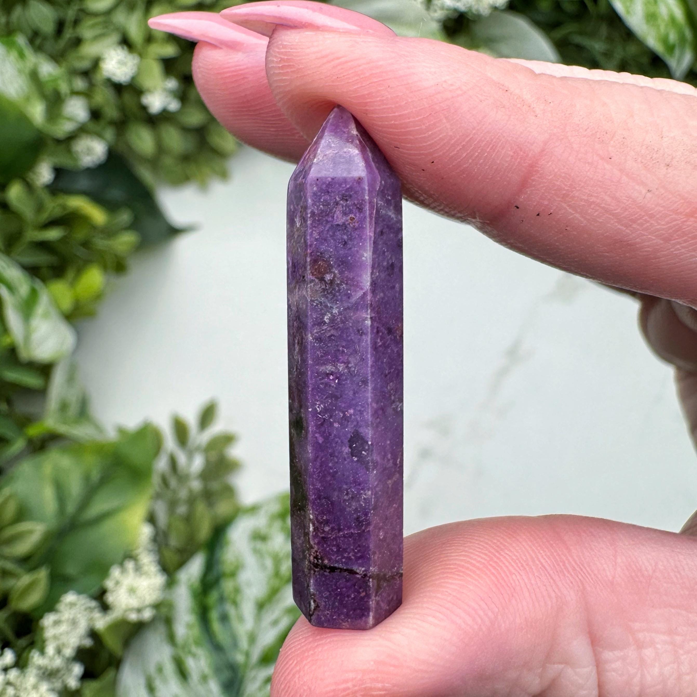 Sugilite Mini Point | 5g | - #1 (polished Purple Crystal Tower, Crown Chakra, Healing Stone, Balance)