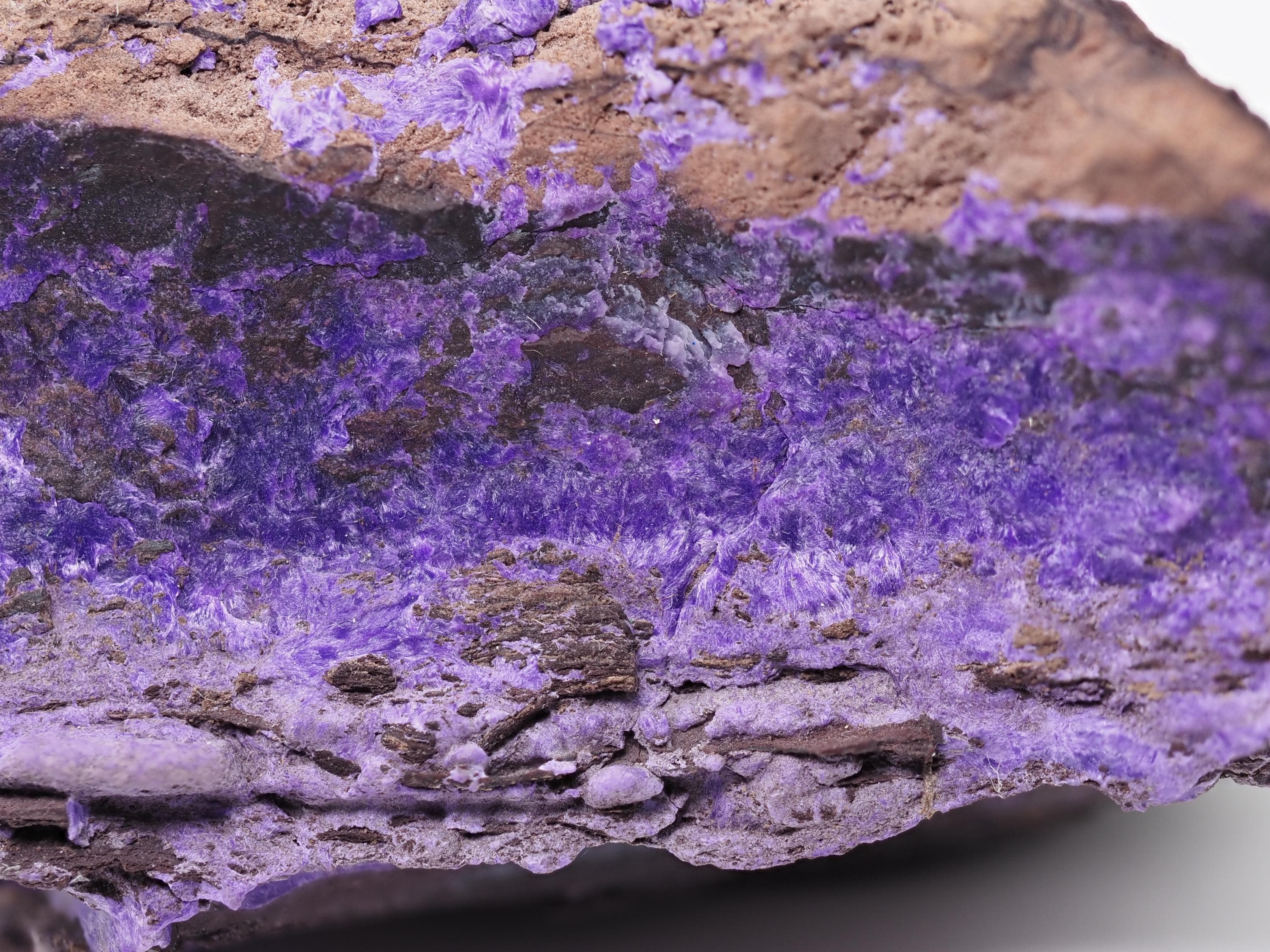 Sugilite Mineral Specimen On Matrix, South Africa (57mm X 37mm) Sugilite Mineral Specimen On Matrix, South Africa (57mm X 37mm)