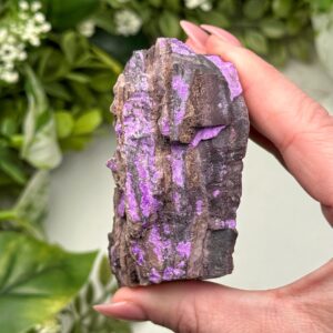 Fibrous Sugilite | 161g | - #2 (raw Purple Crystal Specimen, Crown Chakra, Healing Stone, Intuition)