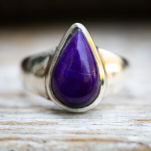 Sugilite Ring 9.5 - Sugilite Sterling Silver Ring - Suglite Ring - Sugilite Ring - Ring Size 9.5 - Sterling Silver Sugilite - Sugilite Ring